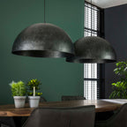 Suspension Dome anthracite - 2 lumières, diamètre 60 cm