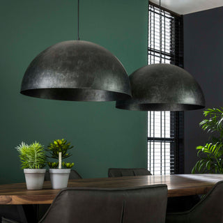 Suspension Dome anthracite - 2 lumières, diamètre 60 cm