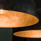 Suspension Dome anthracite - 2 lumières, diamètre 60 cm