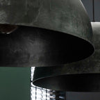 Suspension Dome anthracite - 2 lumières, diamètre 60 cm