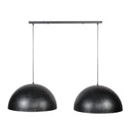 Suspension Dome anthracite - 2 lumières, diamètre 60 cm