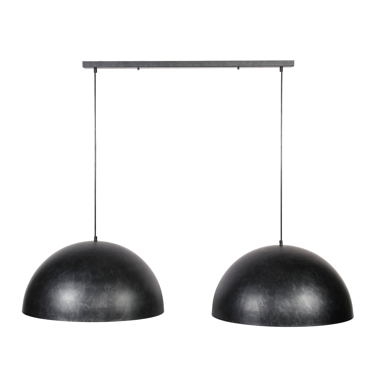 Pendant lamp Dome anthracite - 2-light, diameter 60 cm
