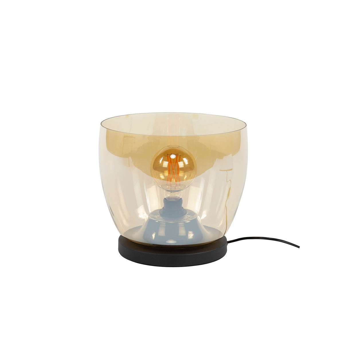 Floor lamp UP L amber glass - 1-light, 27 cm high