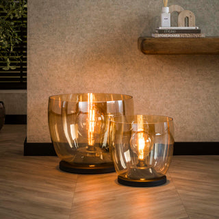 Vloerlamp UP XL amber glas - 1-lichts, 32 cm hoog