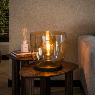 Vloerlamp UP XL amber glas - 1-lichts, 32 cm hoog
