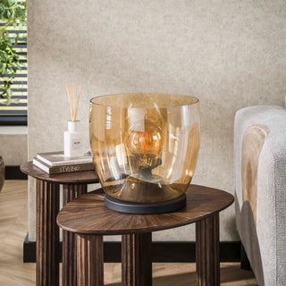 Vloerlamp UP XL amber glas - 1-lichts, 32 cm hoog