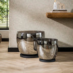 Vloerlamp UP XL smoke grey glas - 1-lichts, 32 cm hoog