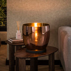 Lampadaire UP XL verre cuivré - 1 lumière, hauteur 32 cm