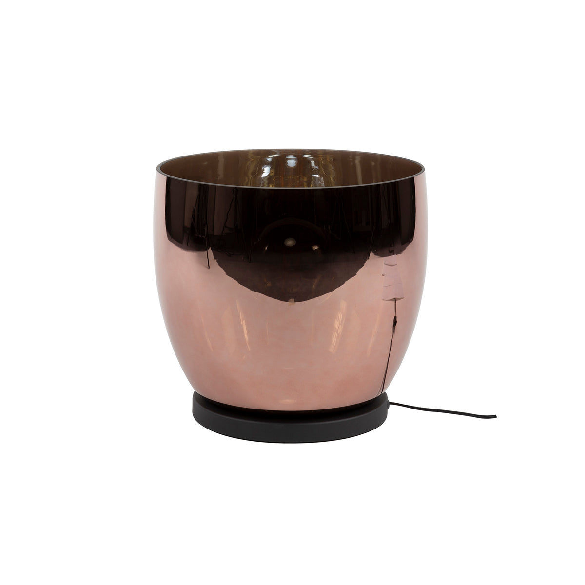 Lampadaire UP XL verre cuivré - 1 lumière, hauteur 32 cm