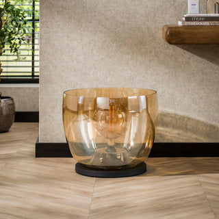 Vloerlamp UP XXL amber glas - 1-lichts, 41 cm hoog