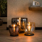 Vloerlamp UP XXL smoke grey glas - 1-lichts, 41 cm hoog