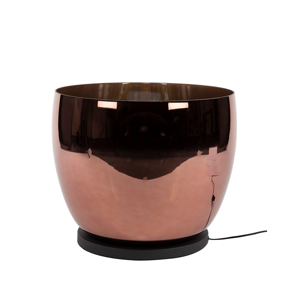 Vloerlamp UP XXL koper glas - 1-lichts, 41 cm hoog