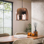 Hanglamp Drift Glass koper glas - 1-lichts, diameter 35 cm