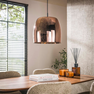 Hanglamp Drift Glass koper glas - 1-lichts, diameter 35 cm