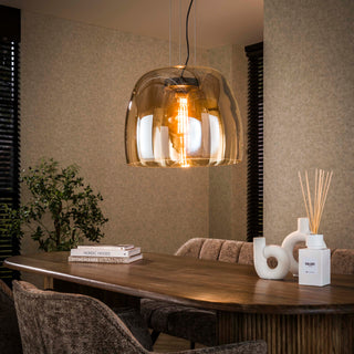 Pendant lamp Drift Glass XL amber glass - 1-light, diameter 48 cm