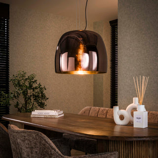 Pendant lamp Drift Glass XL copper glass - 1-light, diameter 48 cm