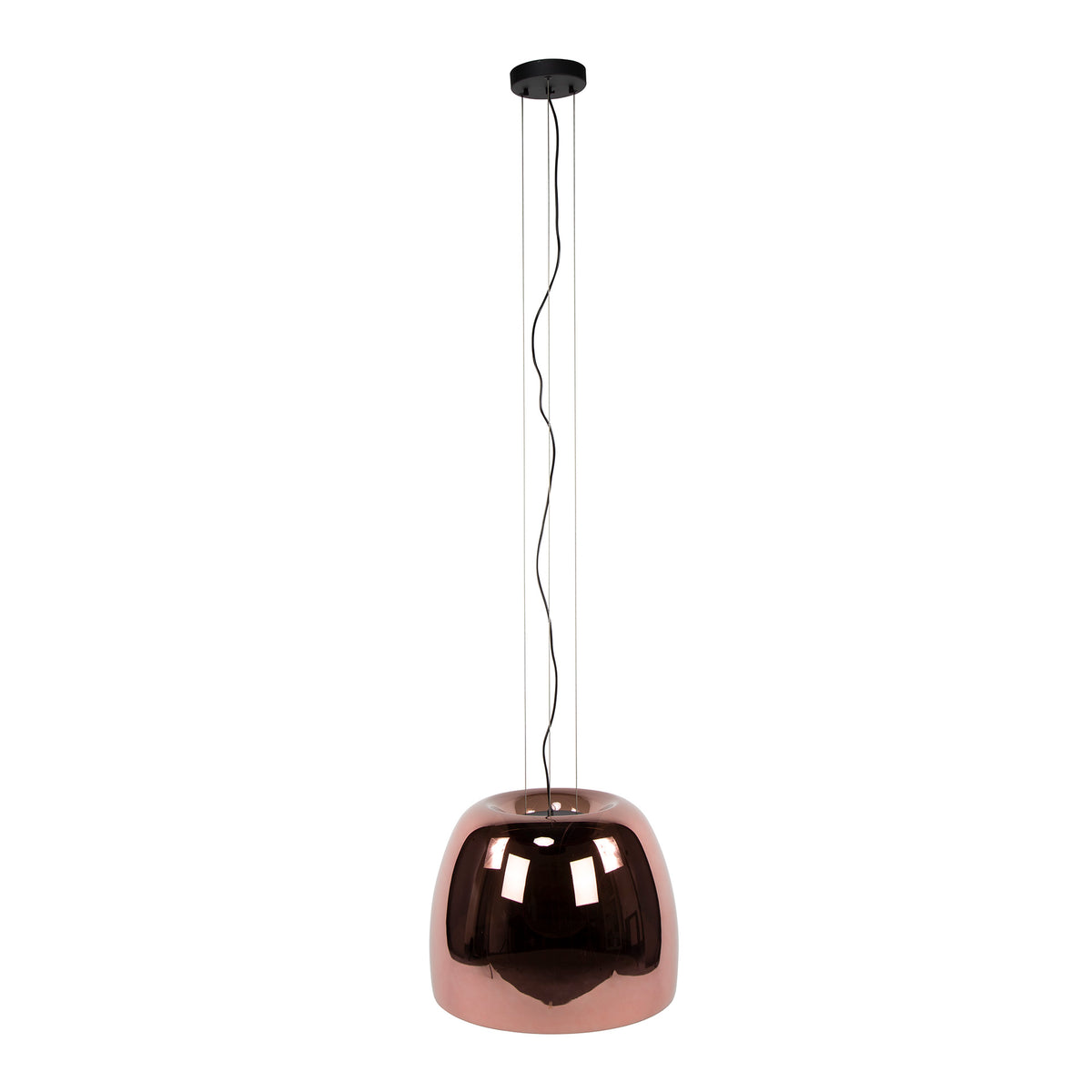 Pendant lamp Drift Glass XL copper glass - 1-light, diameter 48 cm