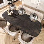 Pendant lamp Drift Glass smoke grey glass - 3-light, 145 cm wide
