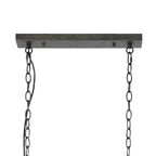 Suspension Cylinder Wire gris ardoise - 2 lumières, largeur 121 cm
