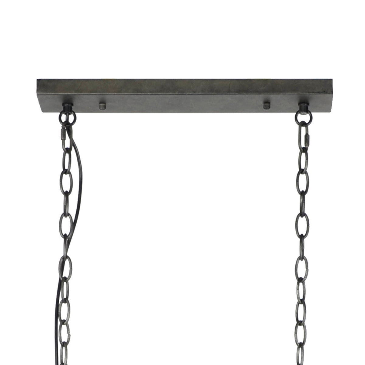 Pendant lamp Cylinder Wire slate grey - 2-light, 121 cm wide