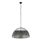 Pendant lamp Armor black brown - 1-light, diameter 80 cm