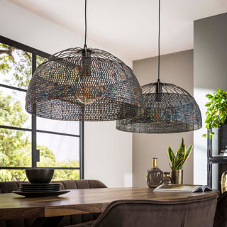 Suspension Armor Open brun noir - 2 lumières, diamètre 60 cm