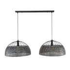 Suspension Armor Open brun noir - 2 lumières, diamètre 60 cm