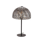Tafellamp Armor Open zwart bruin - 1-lichts, 55 cm hoog