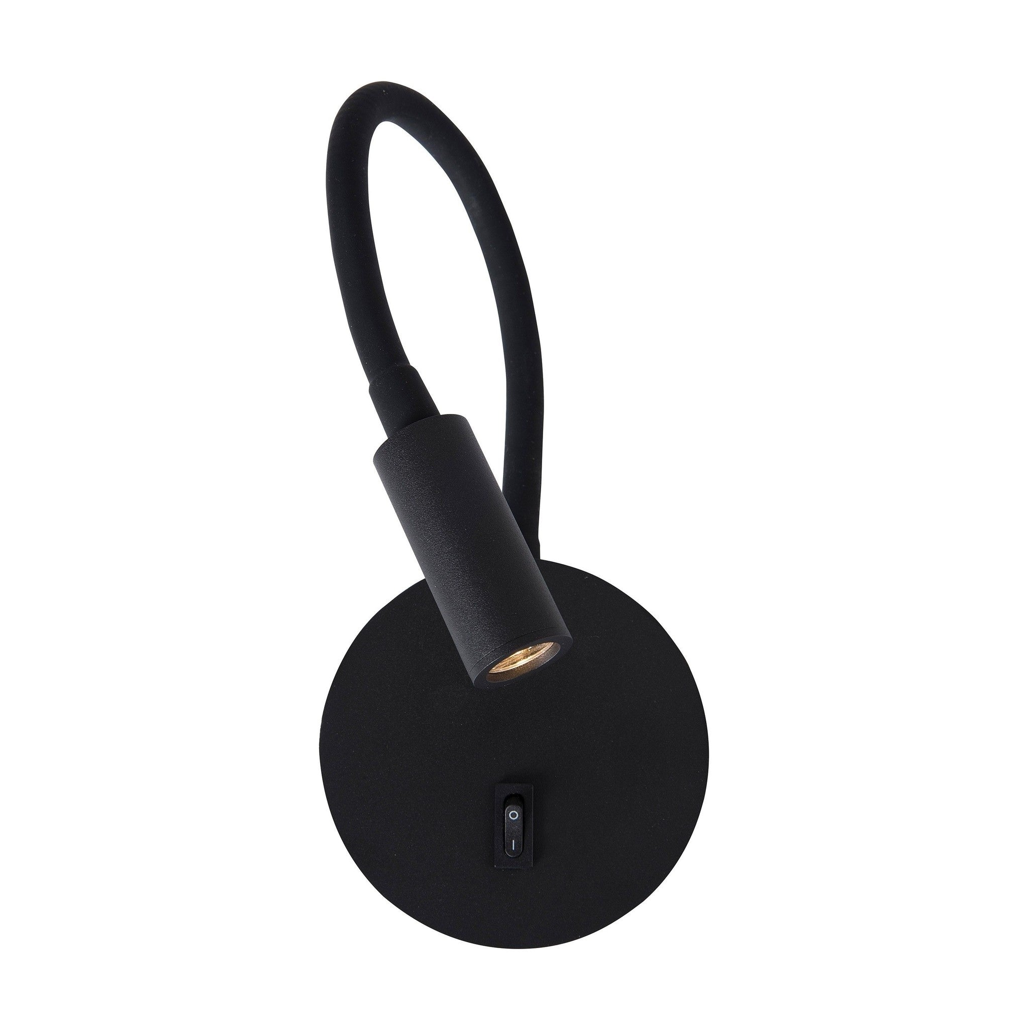 Wandlamp Jaco met schakelaar, zwart