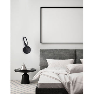 Wandlamp Jaco met schakelaar, zwart