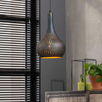 Suspension Punch Cone brun noir - 1 lumière, diamètre 25 cm