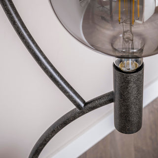 Lampadaire Arcus noir artic - 3 lumières, hauteur 160 cm