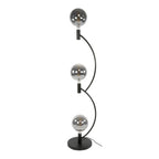 Lampadaire Arcus noir artic - 3 lumières, hauteur 160 cm