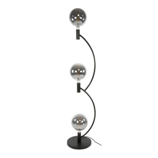 Lampadaire Arcus noir artic - 3 lumières, hauteur 160 cm
