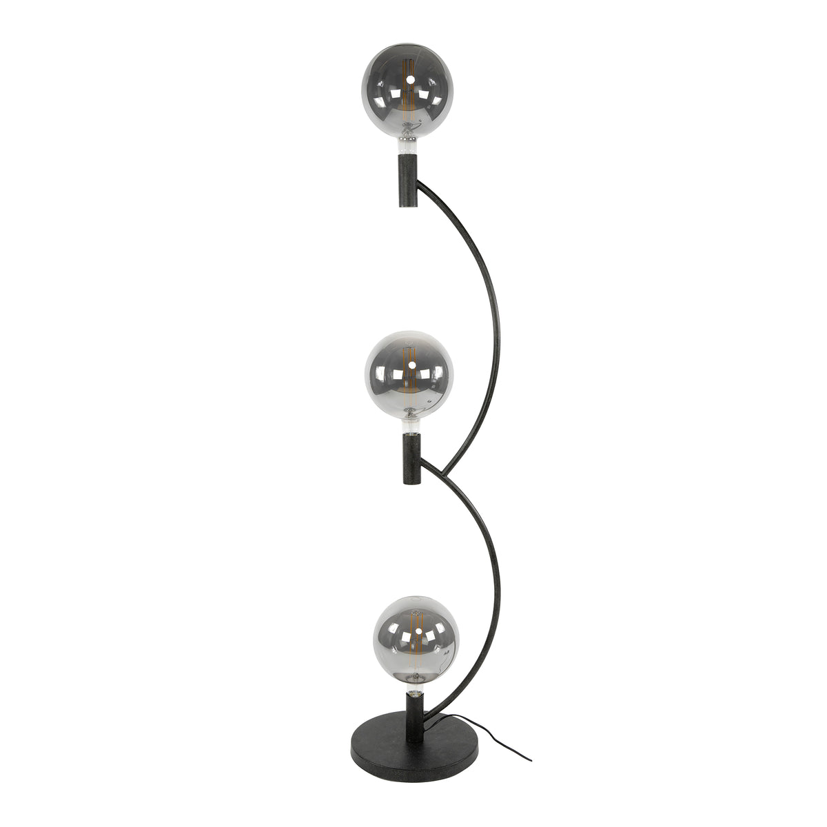 Floor lamp Arcus artic black - 3-light, 160 cm high