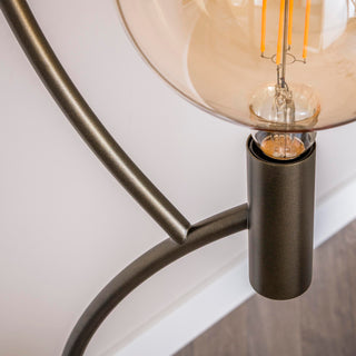 Vloerlamp Arcus sienna bruin - 3-lichts, 160 cm hoog