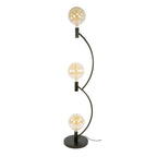 Vloerlamp Arcus sienna bruin - 3-lichts, 160 cm hoog