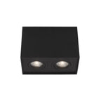Plafonnier Rende 2L GU10, noir