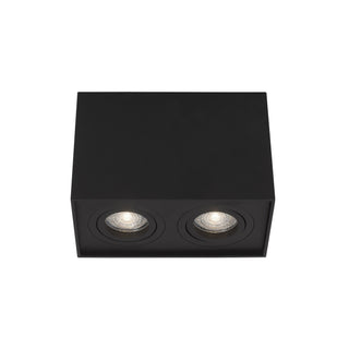 Plafonnier Rende 2L GU10, noir