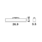 Railsysteem Este 26,9 cm, zwart, 3000K