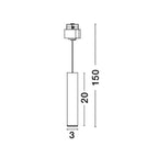 Railsysteem Jazz, zwart, 3000K