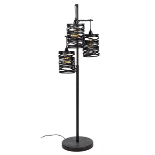 Vloerlamp Spindle leigrijs - 3-lichts, 150 cm hoog
