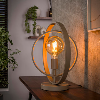 Lampe de table Turn Around beige - 1 lumière, hauteur 43 cm