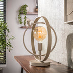 Lampe de table Turn Around beige - 1 lumière, hauteur 43 cm