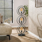 Lampadaire Turn Around anthracite - 3 lumières, hauteur 124 cm