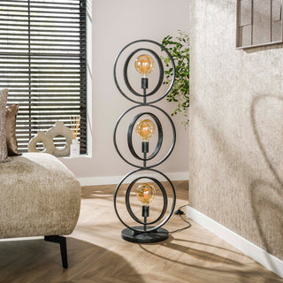 Lampadaire Turn Around anthracite - 3 lumières, hauteur 124 cm