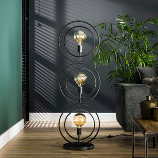 Lampadaire Turn Around anthracite - 3 lumières, hauteur 124 cm