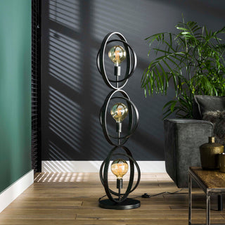 Lampadaire Turn Around anthracite - 3 lumières, hauteur 124 cm