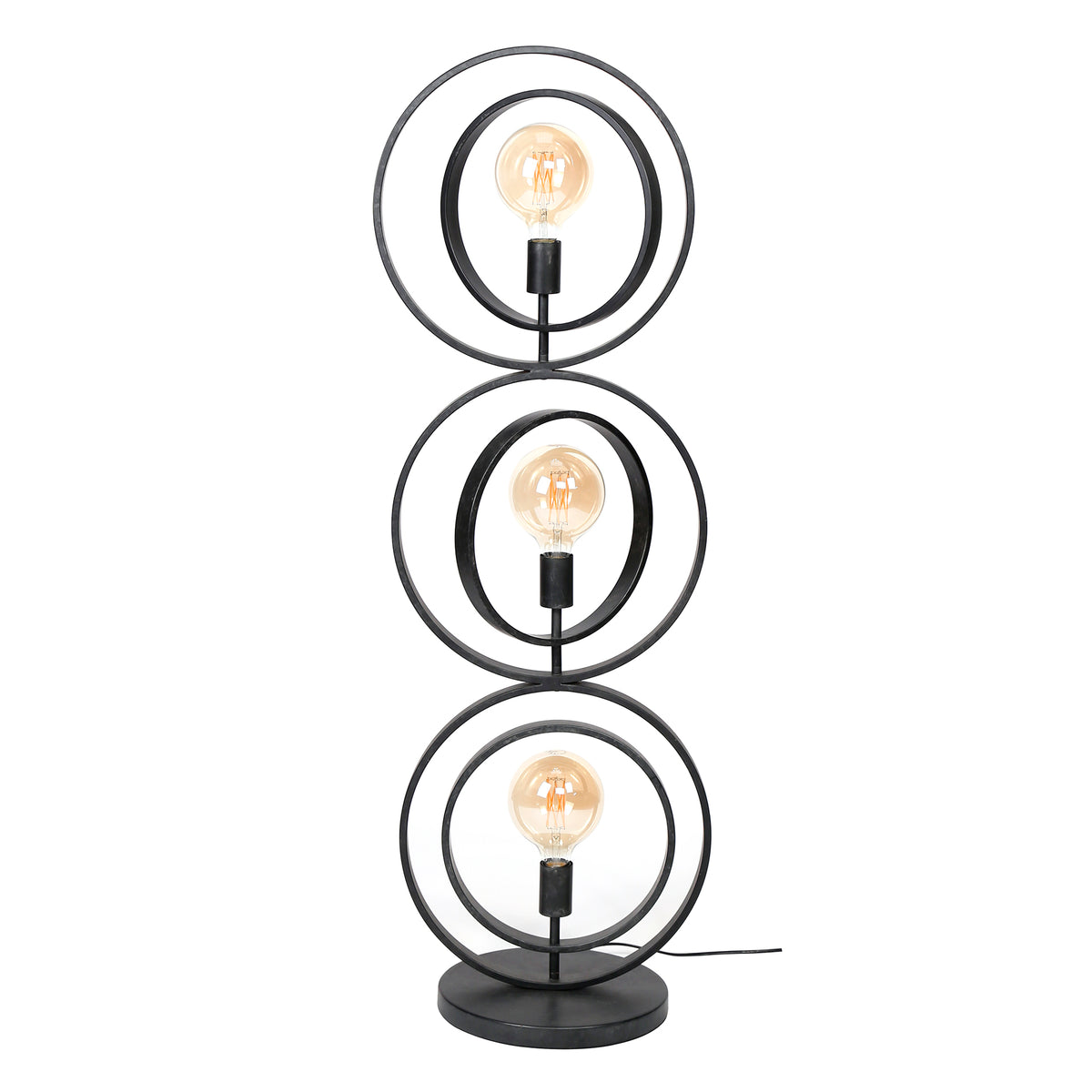 Lampadaire Turn Around anthracite - 3 lumières, hauteur 124 cm