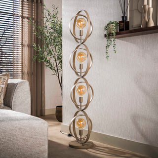 Lampadaire Turn Around beige - 4 lumières, hauteur 163 cm